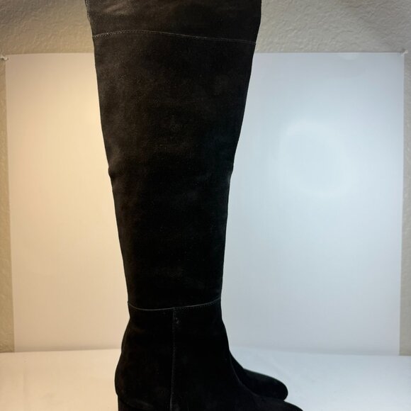 J.Crew Sadie Boots Womens Size 6.5M Black Suede Over-the-knee Heeled Western - Picture 3 of 15
